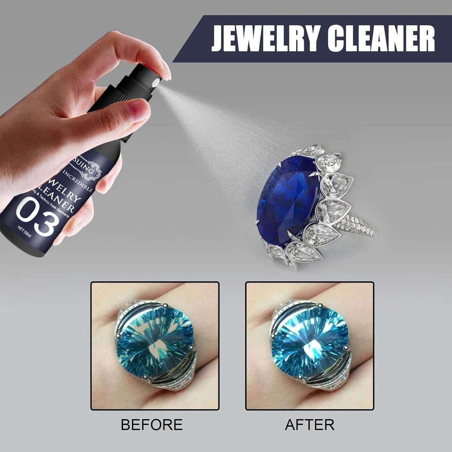 Jewelry Cleaner Cleaning Spray Buy One Get One Free