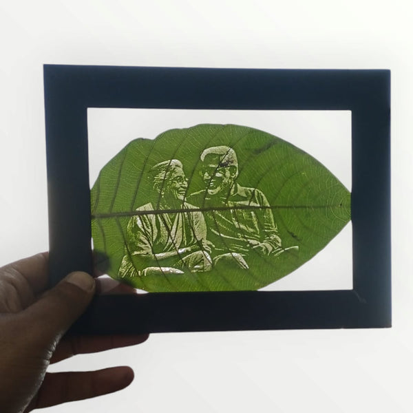 Leaf Carving Art, Personalized Gifts