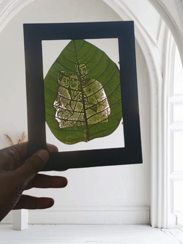 Leaf Carving Art, Personalized Gifts