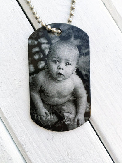 Personalized Full Photo Engraved Pendant