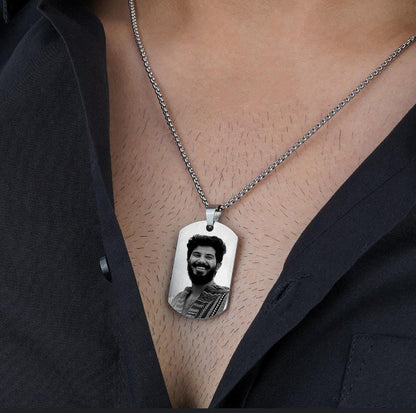 Personalized Full Photo Engraved Pendant